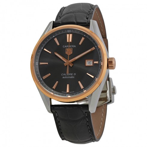 Tag Heuer Carrera Automatic Anthracite Dial Brown Leather Men's Watch WAR215EFC6336 watches
