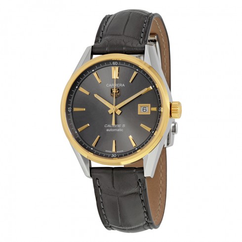 Tag Heuer Carrera Automatic Black Dial Black Leather Men's Watch WAR215CFC6336 watches