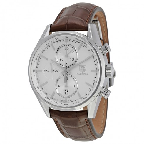 Tag Heuer Carrera Automatic Chronograph Silver Dial Men's Watch CAR2111.FC6291 watches