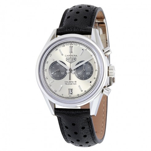 Tag Heuer Carrera Automatic Chronograph Silver Sunray Dial Men's Watch CAR221A.FC6353 watches