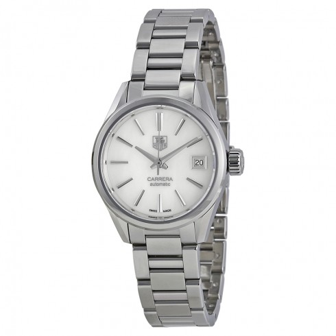 Tag Heuer Carrera Automatic Mother of Pearl Dial Stainless Steel Ladies Watch WAR2411BA0770 watches