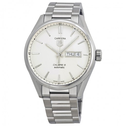 Tag Heuer Carrera Automatic Silver Dial Stainless Steel Men's Watch WAR201BBA0723 watches
