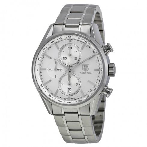 Tag Heuer Carrera Automatic Silver Dial Steel Men's Watch CAR2111.BA0724 watches