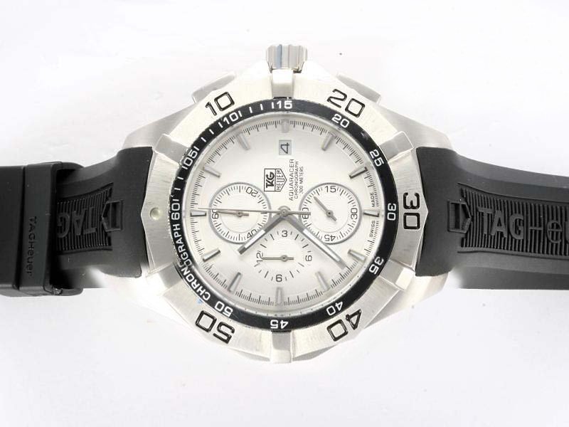 TAG Heuer Carrera CAF2011.FT8011 Stainless Steel Bezel White Dial Automatic Chronograph Watch watches