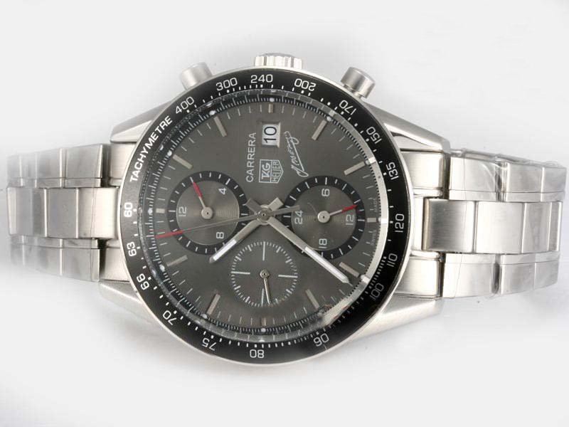 TAG Heuer Carrera CAF2110.BA0809 PVD Case Round Black Dial Watch watches