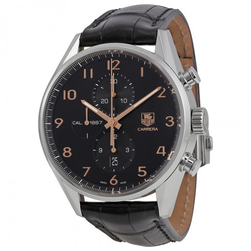Tag Heuer Carrera Calibre 1887 Chronograph Automatic Black Dial Men's Watch CAR2014.FC6235 watches