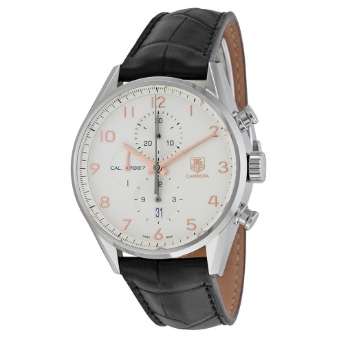 Tag Heuer Carrera Calibre 1887 Chronograph Automatic Silver Dial Men's Watch CAR2012.FC6235 watches