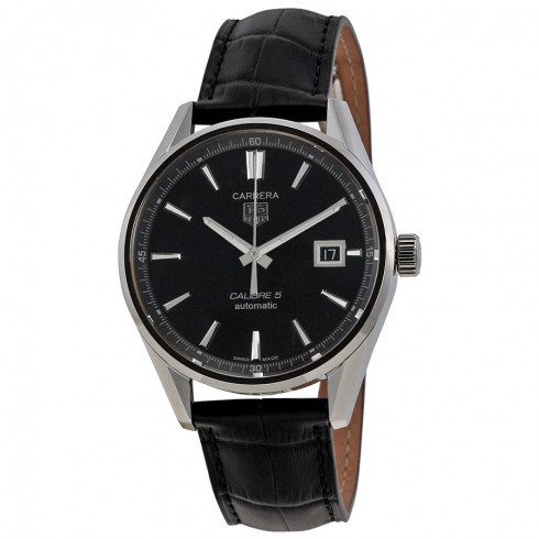 Tag Heuer Carrera Calibre 5 Black Dial Men's Watch WAR211AFC6180 watches