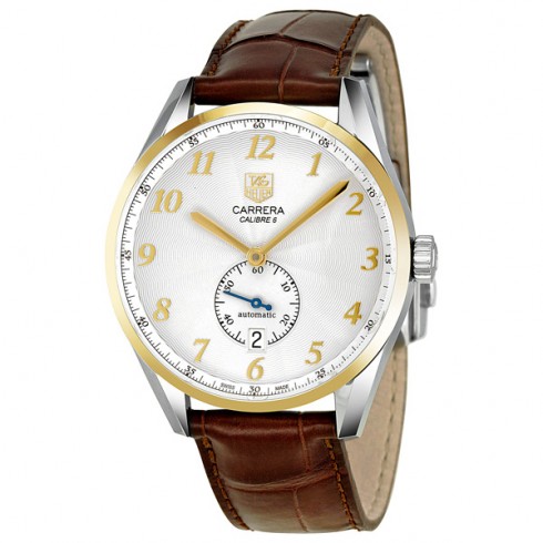 Tag Heuer Carrera Calibre Heritage Silver Dial Automatic Men's Watch WAS2150.FC6181 watches