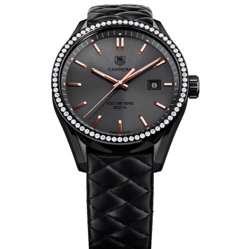 Tag Heuer Carrera Cara Delevingne Black Dial Ladies Quartz Watch WAR101B.FC6367 watches
