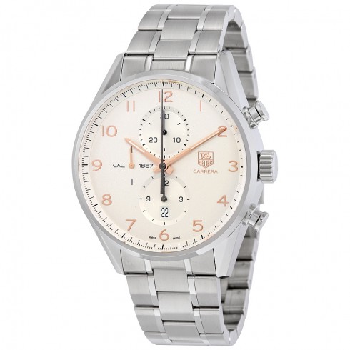 Tag Heuer Carrera Chronograph Automatic Silver Dial Men's Watch CAR2012.BA0796 watches
