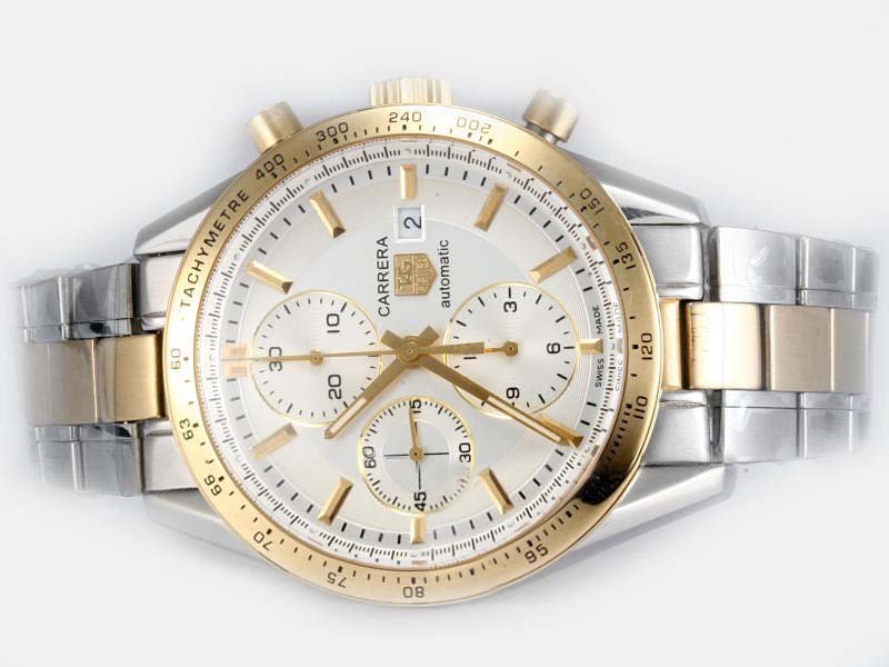 TAG Heuer Carrera CJF2111.BA0576 White Dial Automatic Round Watch watches