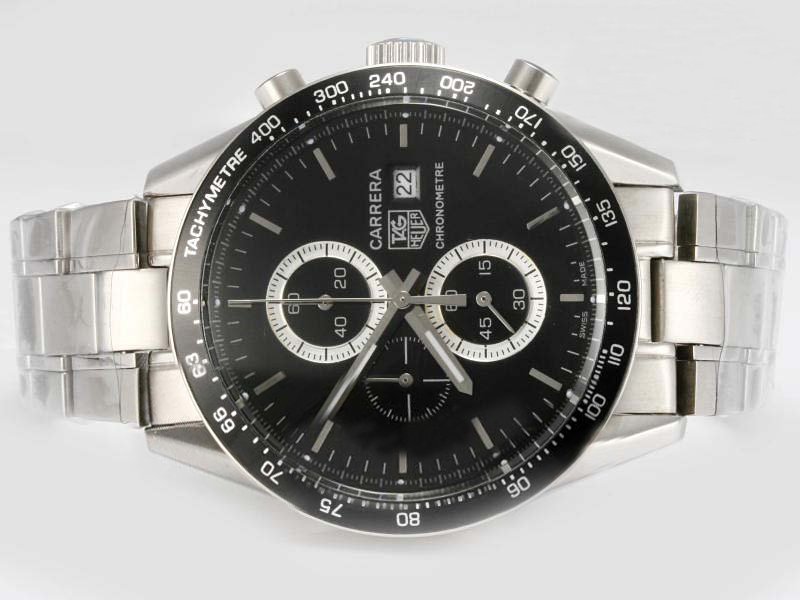TAG Heuer Carrera CV2010.BA0786 41mm Black Dial Automatic Watch watches