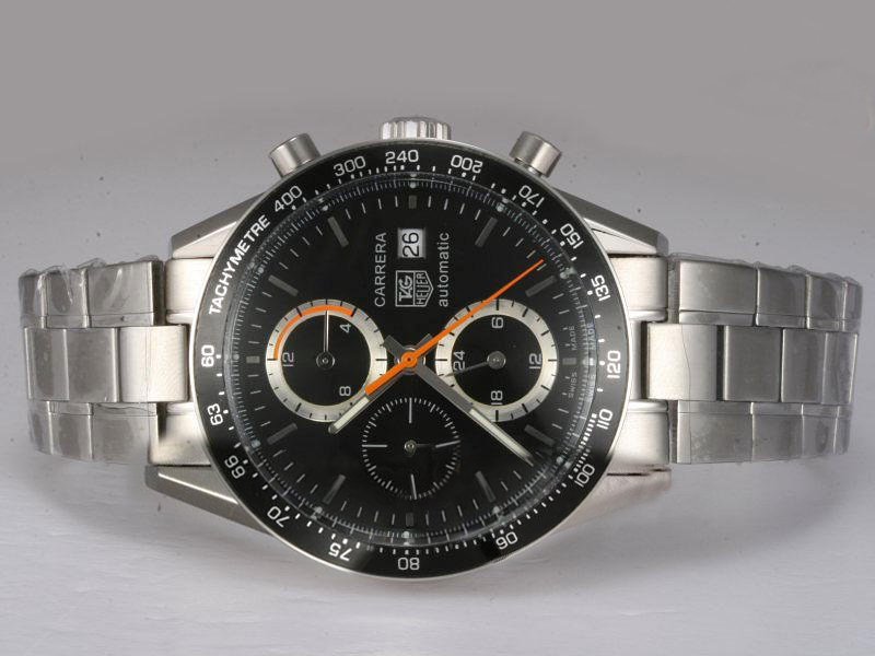 TAG Heuer Carrera CV2010.BA0786 Mens PVD Bezel Stainless Steel Case Watch watches