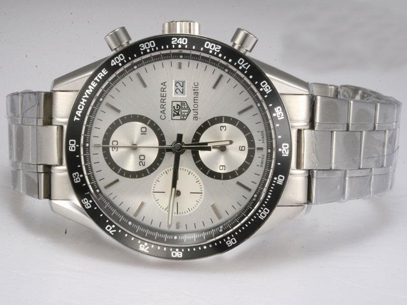 TAG Heuer Carrera CV2011.BA0786 41mm Automatic White Dial Watch watches