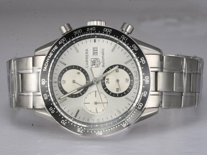 TAG Heuer Carrera CV2011.BA0786 Automatic White Dial 43mm Watch watches