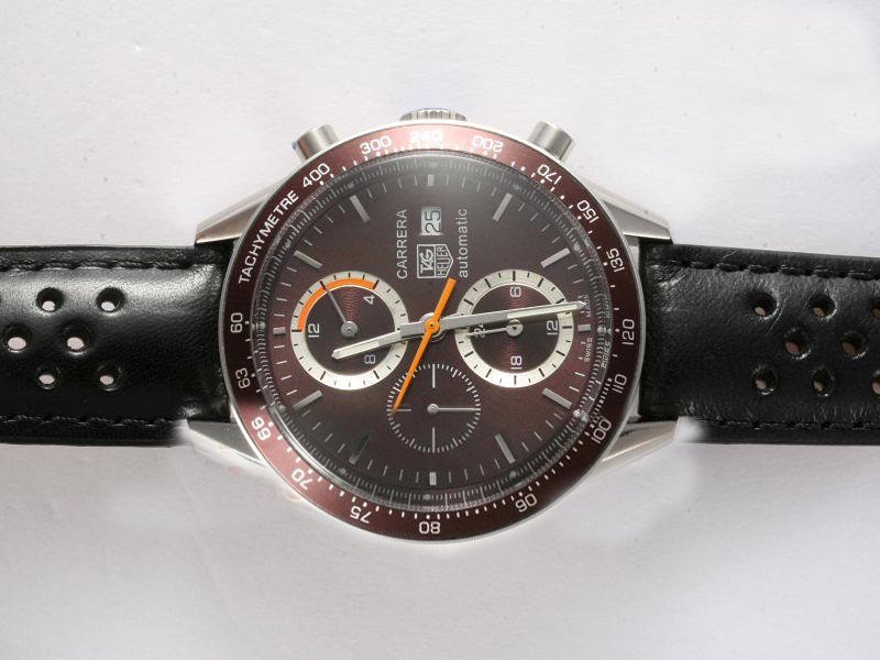 TAG Heuer Carrera CV2013.BA0786 Mens 41mm Black Ostrich Leather Strap Watch watches