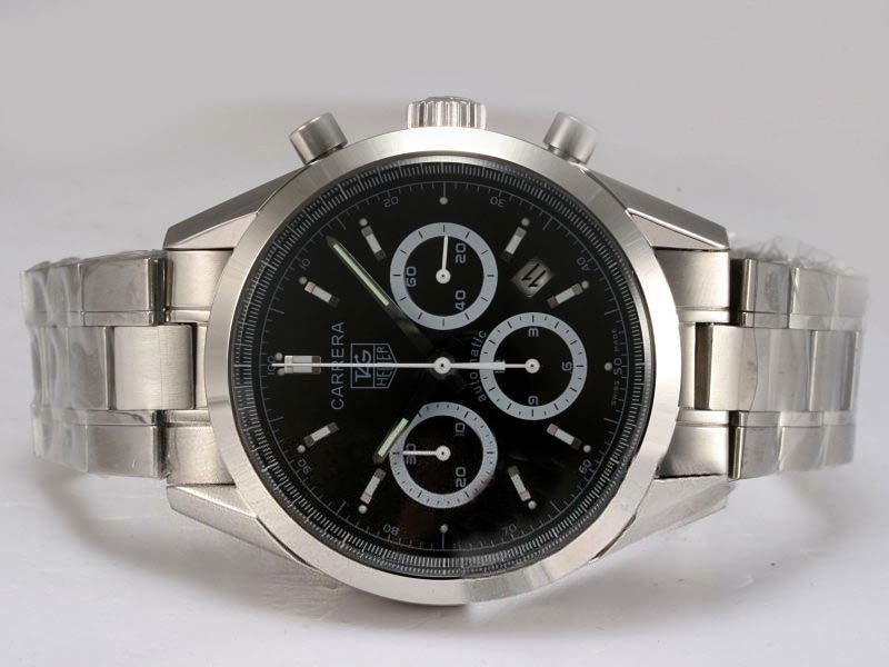 TAG Heuer Carrera CV2110.FC6180 Automatic 39mm Black Dial Watch watches