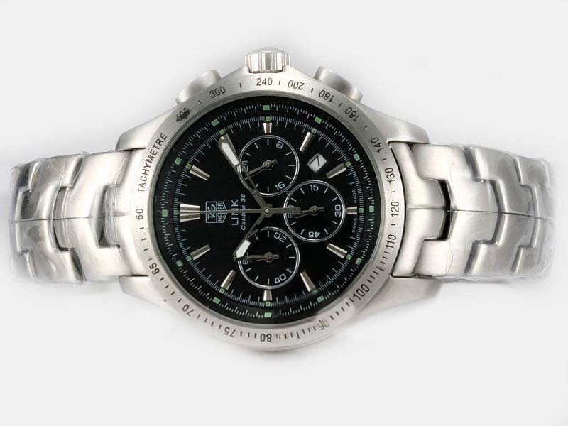 TAG Heuer Carrera CV2110.FC6180 Black Dial Automatic Chronograph Watch watches