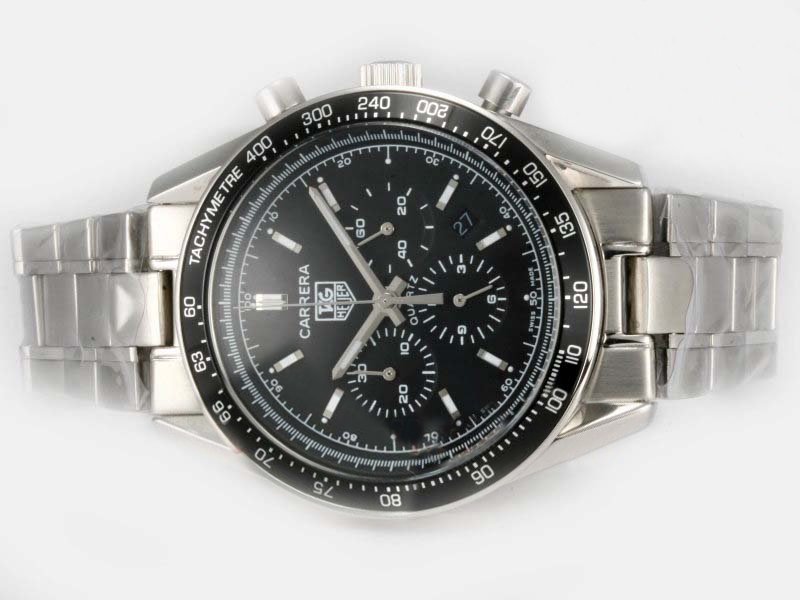 TAG Heuer Carrera CV2110.FC6180 Black Dial Automatic Round Watch watches