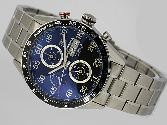 TAG Heuer Carrera CV2A10.BA0796 Silver Stainless Steel Strap Mens Round Watch watches