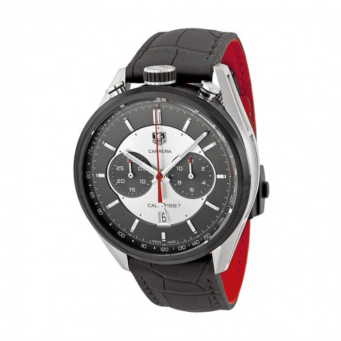 Tag Heuer Carrera Jack Heuer Edition Automatic Chronograph Silver & Grey Dial Men's Watch CAR2C11FC6327 watches