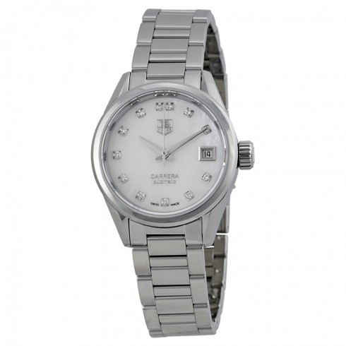 Tag Heuer Carrera Mother of Pearl Dial Stainless Steel Ladies Watch WAR2414BA0770 watches
