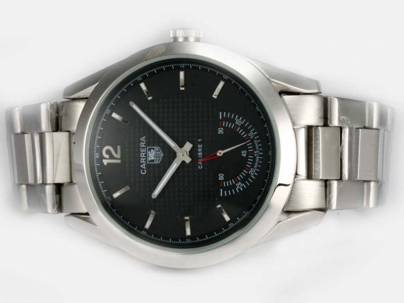 TAG Heuer Carrera WAV511B.BA0900 Automatic Black Dial Stainless Steel Bezel Watch watches