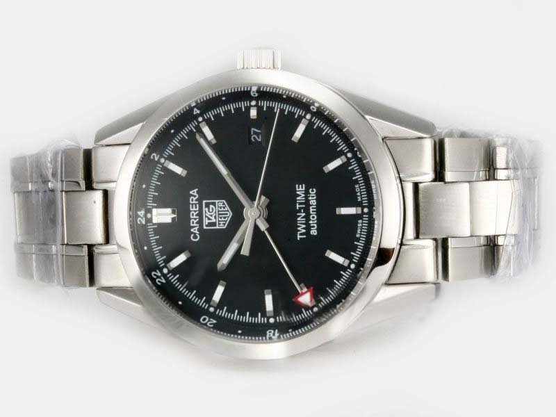TAG Heuer Carrera WV2115.BA0787 Round Automatic Black Dial Watch watches