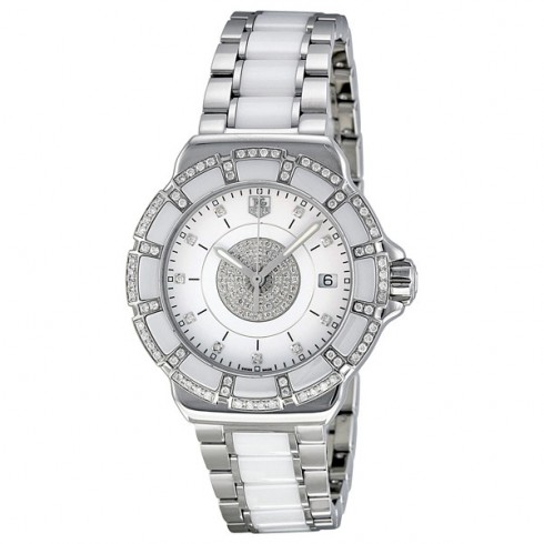 Tag Heuer F1 Steel and Ceramic Ladies Watch WAH121D.BA0861 watches