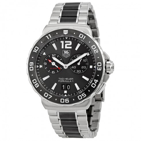 Tag Heuer Formula 1 Anthracite Dial Chronograph Steel and Ceramic Men's Watch WAU111C.BA0869 watches