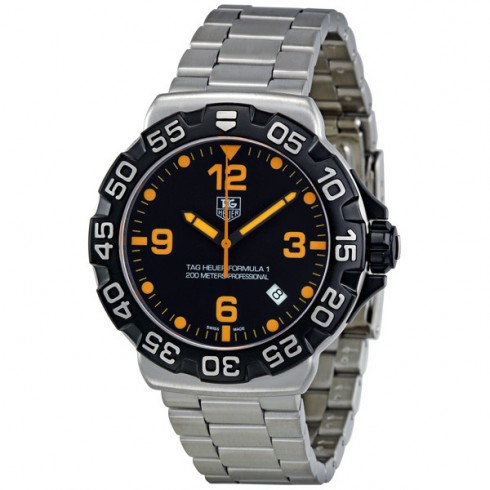 Tag Heuer Formula 1 Black Dial Stainless Steel Men's Watch WAH1116BA0858 watches