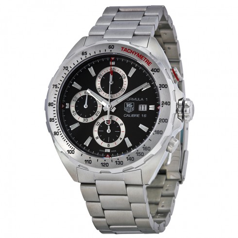 Tag Heuer Formula 1 Calibre 16 Automatic Chronograph Black Dial Stainless Steel Men's Watch CAZ2010BA0876 watches
