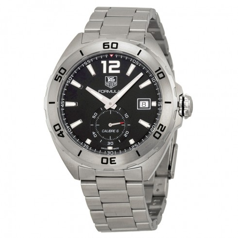 Tag Heuer Formula 1 Calibre 6 Automatic Black Dial Stainless Steel Men's Watch WAZ2110BA0875 watches