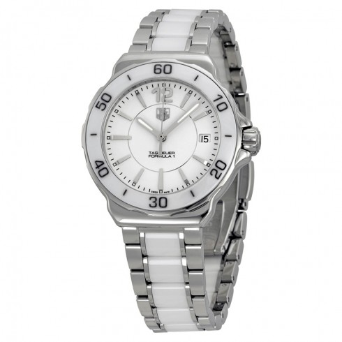 Replica Tag Heuer Formula 1 White Dial Stainless Steel White Ceramic Ladies Watch WAH1211.BA0861 Watch