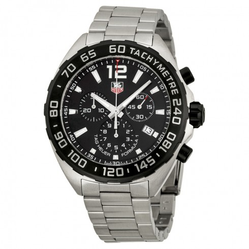 Tag Heuer Formula One Chronograph Black Dial Stainless Steel Men's Watch CAZ1110.BA0877 watches