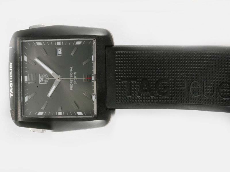 TAG Heuer Golf Watch WAE1113.FT6004 Automatic PVD Bezel Black Dial Watch watches