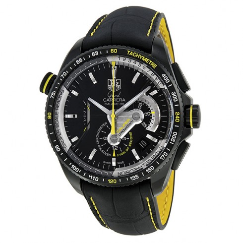 Tag Heuer Grand Carrera Automatic Chronograph Black Titanium Men's Watch CAV5186.FC6304 watches