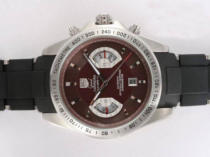 TAG Heuer Grand Carrera CAV511A.FC6225 Brown Dial 43mm Watch watches