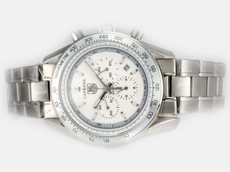 TAG Heuer Grand Carrera CV2110.FC6180 Round Automatic White Dial Watch watches