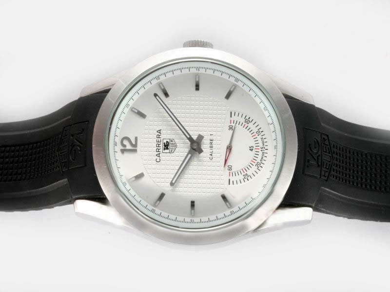 TAG Heuer Grand Carrera WAV511B.BA0900 Automatic 42mm White Dial Watch watches