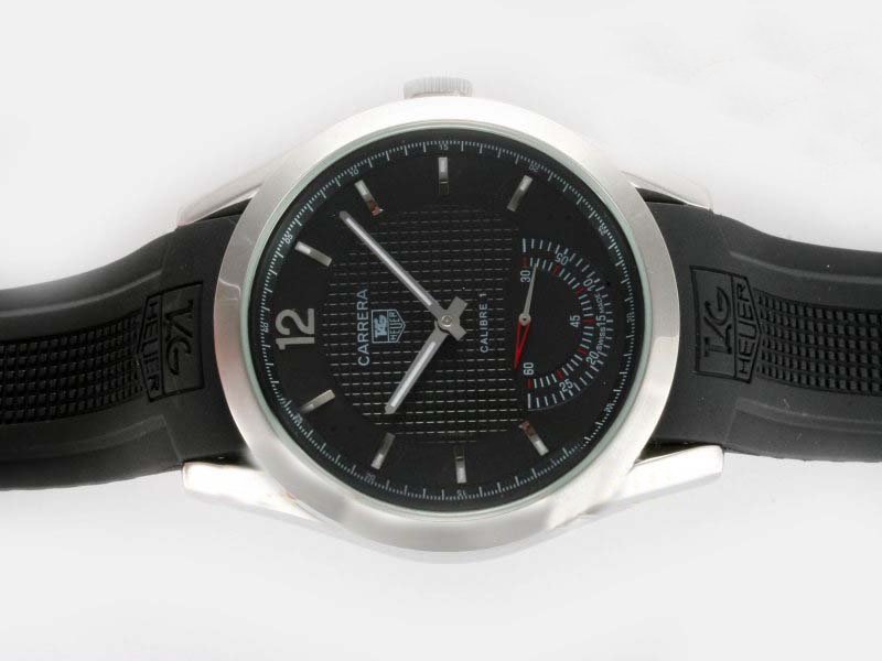 TAG Heuer Grand Carrera WAV511B.BA0900 Mens Black Rubber Strap Round Watch watches