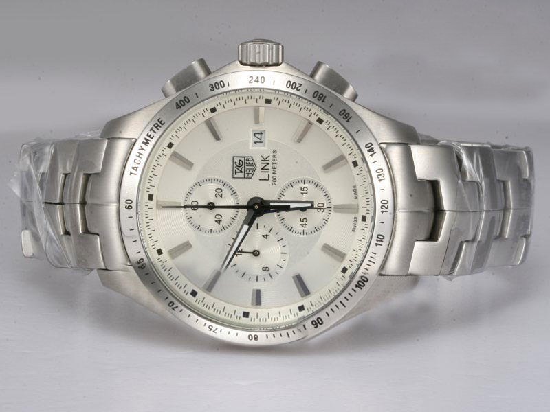 TAG Heuer Link CJF2111.BA0576 Stainless Steel Bezel Silver Stainless Steel Strap Watch watches