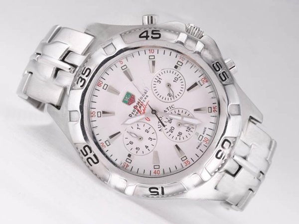 TAG Heuer Link CJF2111.BA0576 White Stainless Steel Strap Mens 41mm Watch watches