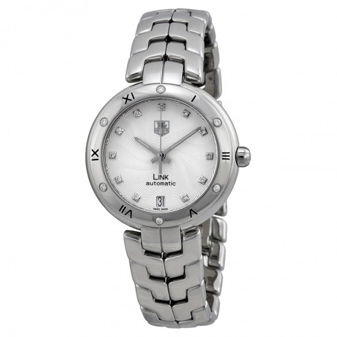 Tag Heuer Link Lady Automatic Diamond Silver Dial Stainless Steel Ladies Watch WAT2312.BA0956 watches