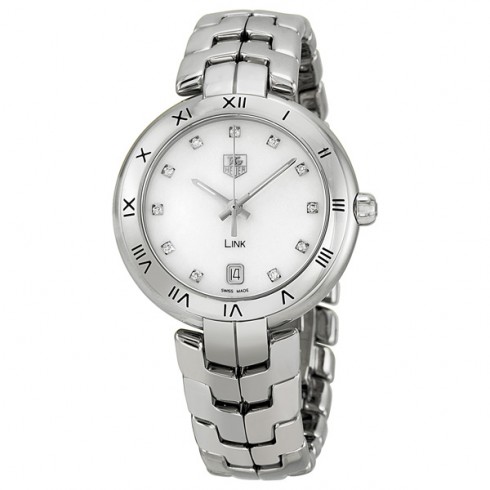 Tag Heuer Link Mother of Pearl Dial Steel Ladies Watch WAT1315BA0956 watches