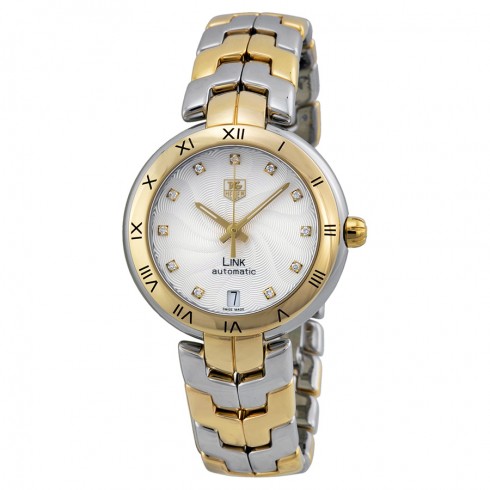 Replica Tag Heuer Link Silver Dial Steel and 18k Yellow Gold Ladies Watch WAT2350BB0957 Watch