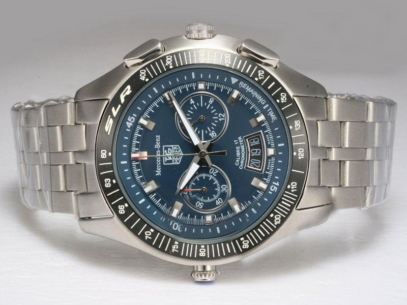 TAG Heuer Mercedes Benz SLR CAG2111.BA0253 PVD Bezel Silver Stainless Steel Strap Watch watches