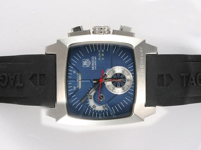 TAG Heuer Monaco CAL2110.FT6021 Quartz Chronograph Rectangle Blue Dial Watch watches