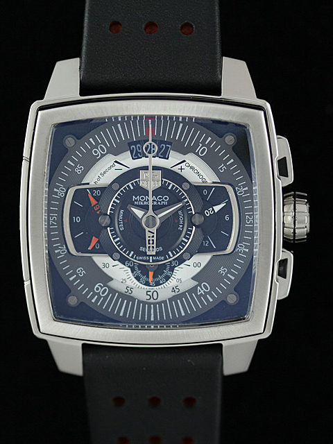 TAG Heuer Monaco CAW2100 Quartz Chronograph Multicolor Dial Stainless Steel Bezel Watch watches